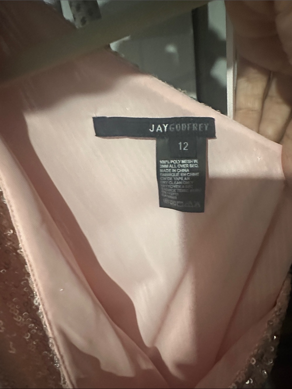 Jay Godfrey 123704 Peony Pink Sequin One Shoulder Jumpsuit 12 NWT Formal Evening - Picture 6 of 7